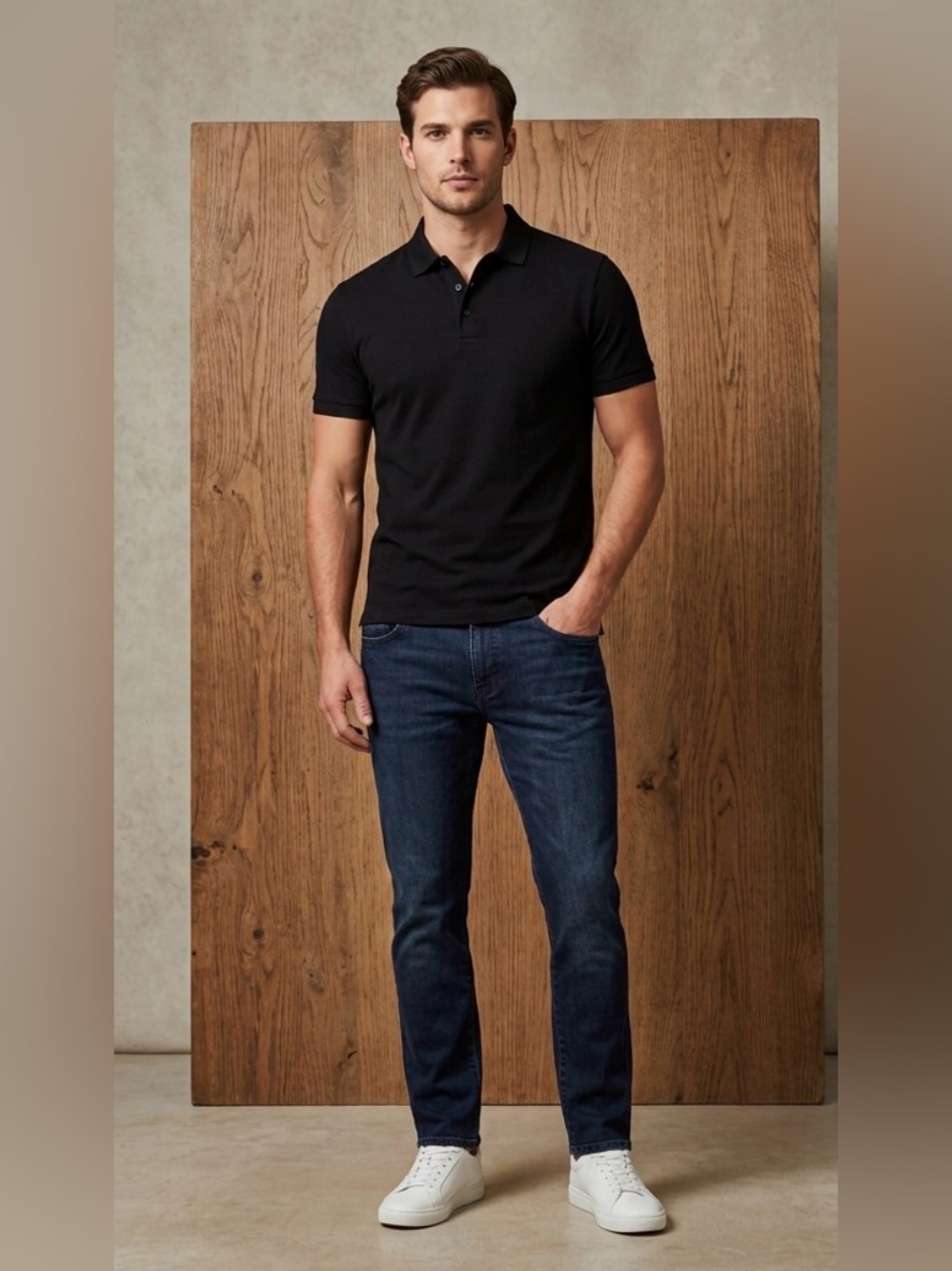 Armani Exchange Men's Straight Jeans in Deep Indigo 36x31